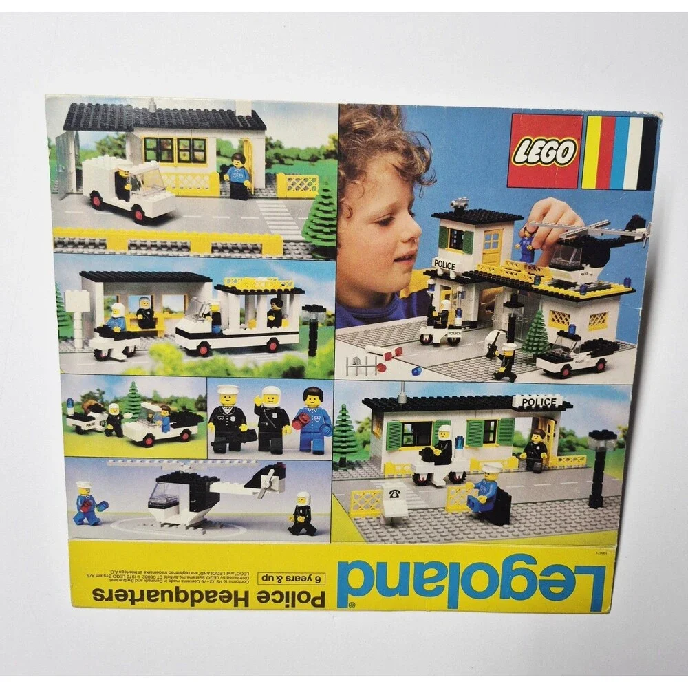 LEGO 588 Empty OUTER FLAP Box ONLY Legoland Police Headquarters 1979 FLAT Town